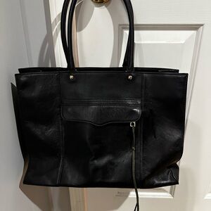 Rebecca Minkoff Black Leather Tote Bag